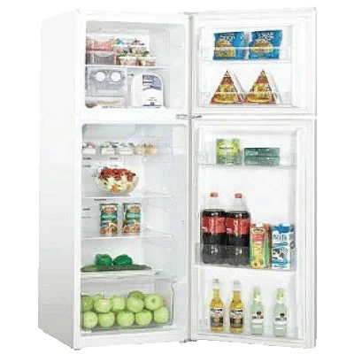 Skyrun 160litres Double Door Fridge | BCD-160HC, Knock-slide out shelves, Energy-saving and low noise Interior light, Clear view crisper with lid