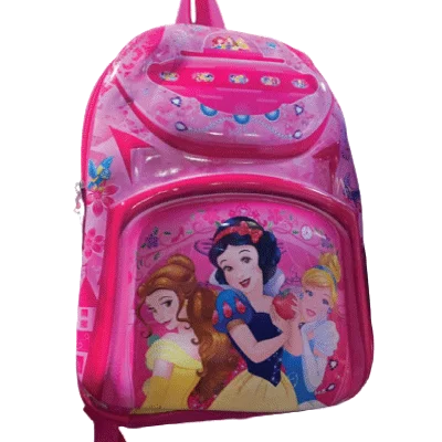 Disney Princess Snow White 16" Shine Pink Color Large Backpack
