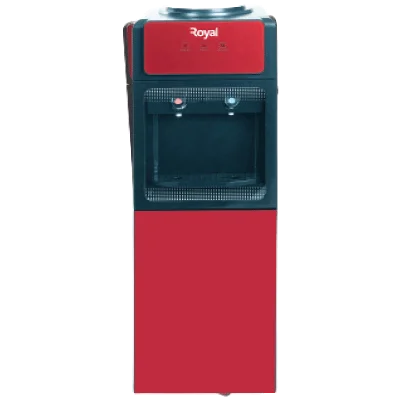 Royal Water Dispenser | RWDF1671R, Red Colour with Black Glass faucet cover