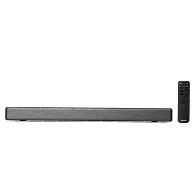 Hisense HS214 2.1ch Sound Bar with Built-in Subwoofer, 80W, All-in-one Compact Design with Wireless Bluetooth, Powered by Dolby Audio, Black