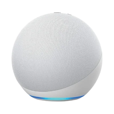 Amazon Echo Dot (4th generation) | Smart speaker with Alexa | Glacier White