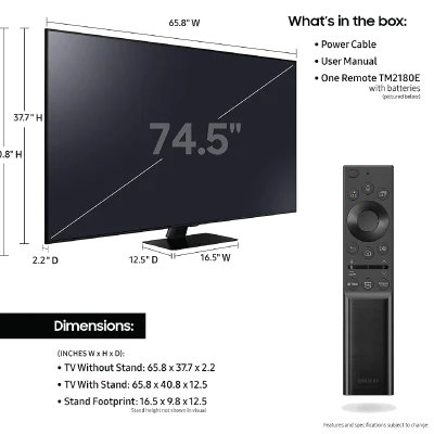 Samsung QN800A Neo QLED 8K Smart TV (2021) | QA75QN800AUXKE - Image 4