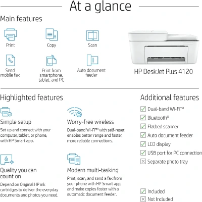 HP Deskjet plus 4120 All-in-one printer - Image 3