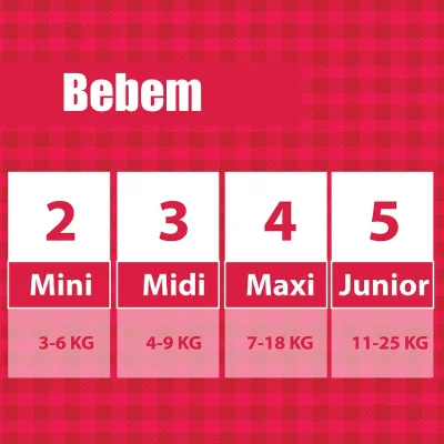 Bebem Diapers | Size: Mini | Jumbo pack {100pcs) - Image 3
