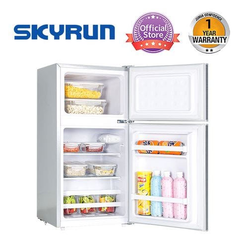 Skyrun 70-Litres, Double Door Top Mount Fridge, BCD-85HC, Sliver - Image 2