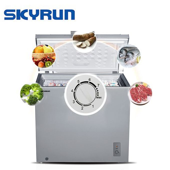 Skyrun 200 Litres Chest Freezer (BD-200A)-Grey - Image 2
