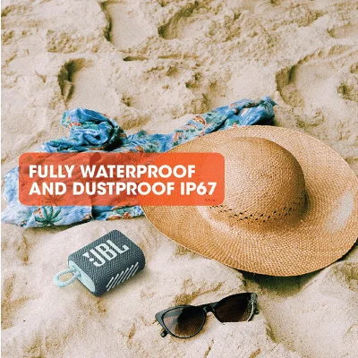JBL Go 3: Portable Speaker with Bluetooth, Built-in Battery, Waterproof and Dustproof Feature - Black - Image 2