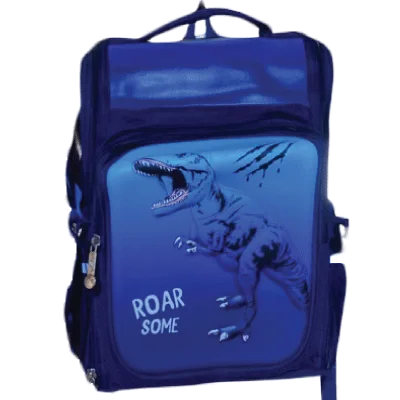 CoCopeaunt, Kids High Capacity Waterproof 1-6 Grade School bag, Cartoon Dinosaur Backpack