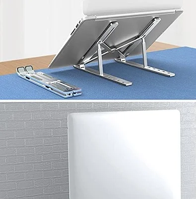 Laptop 10’’-15.6’’ Laptops Stand, Aluminum Multi Level Height Adjustable, Ventilated Cooling Laptop Riser - Image 3