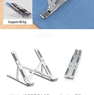 Laptop 10’’-15.6’’ Laptops Stand, Aluminum Multi Level Height Adjustable, Ventilated Cooling Laptop Riser - Image 5