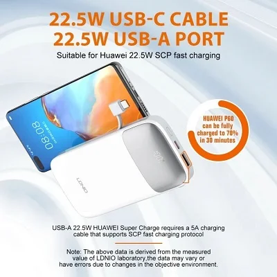 Ldnio PQ19 10000mah Power Bank + Cable - Image 5