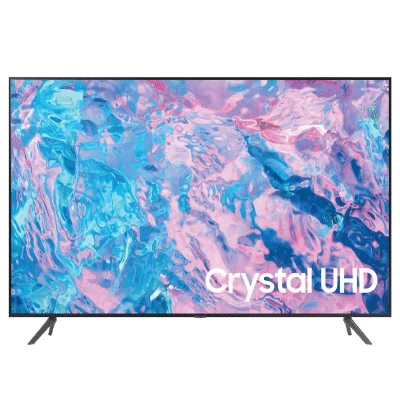 SAMSUNG 55" UHD CU7000 Series PurColor 4K HDR, Gaming Hub, Smart TV with Alexa Built-in, 2023 Model