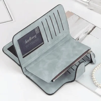 Baellery Women's Suede Leather Fashion Wallet for Women - Image 3