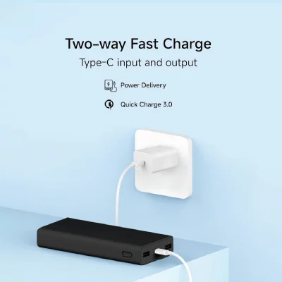 Redmi Power Bank 20,000mAh 33W, Super Fast Charging PD, Power Delivery, QC 3.0, Type C Input & Output , Supports Android,Apple, Tablets, Earbuds, Watches - Image 5