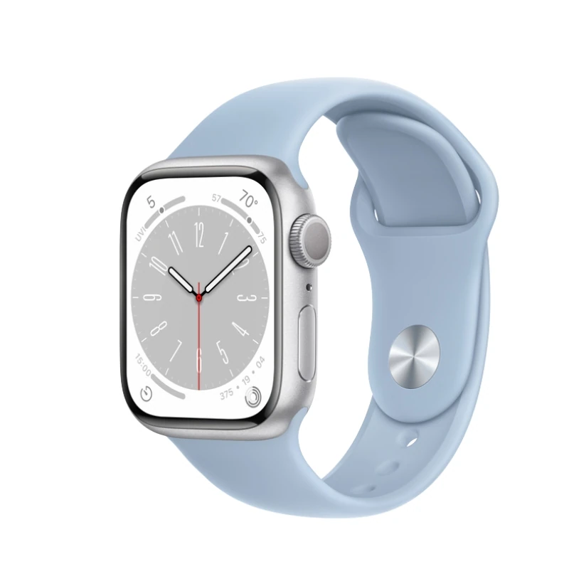 Apple Watch Series 8 – Silver Aluminum Case with Sport Band